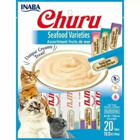 Churu Tuna Seafood Variety 20 Tubes Pets Qatar