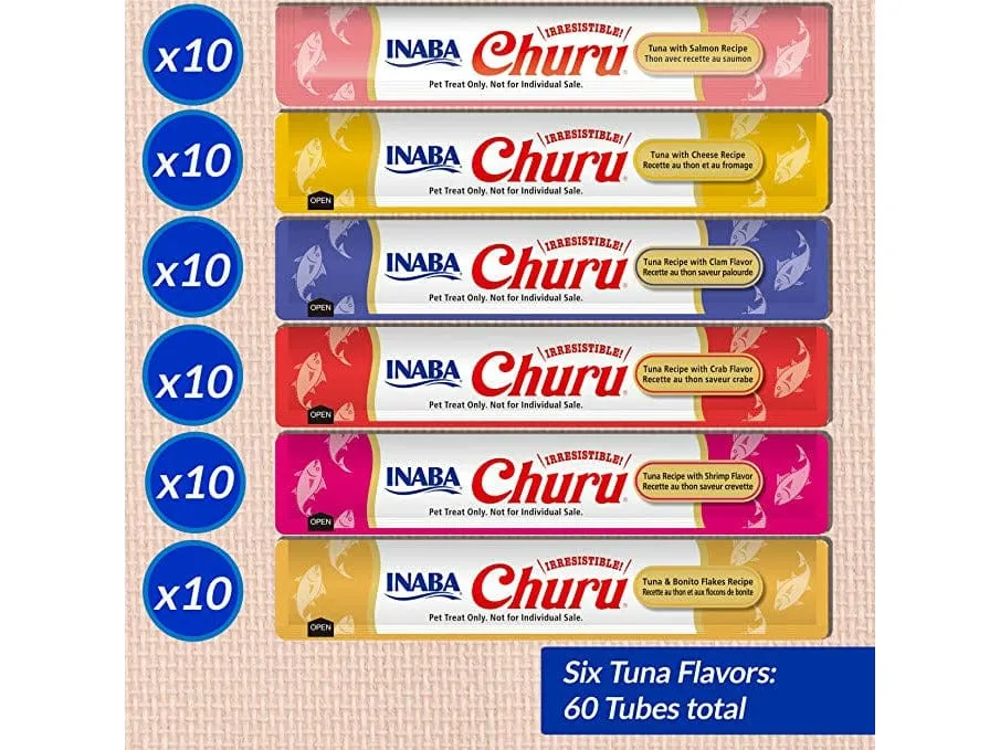 Churu Tuna Seafood Variety 60 Tubes Pets Qatar