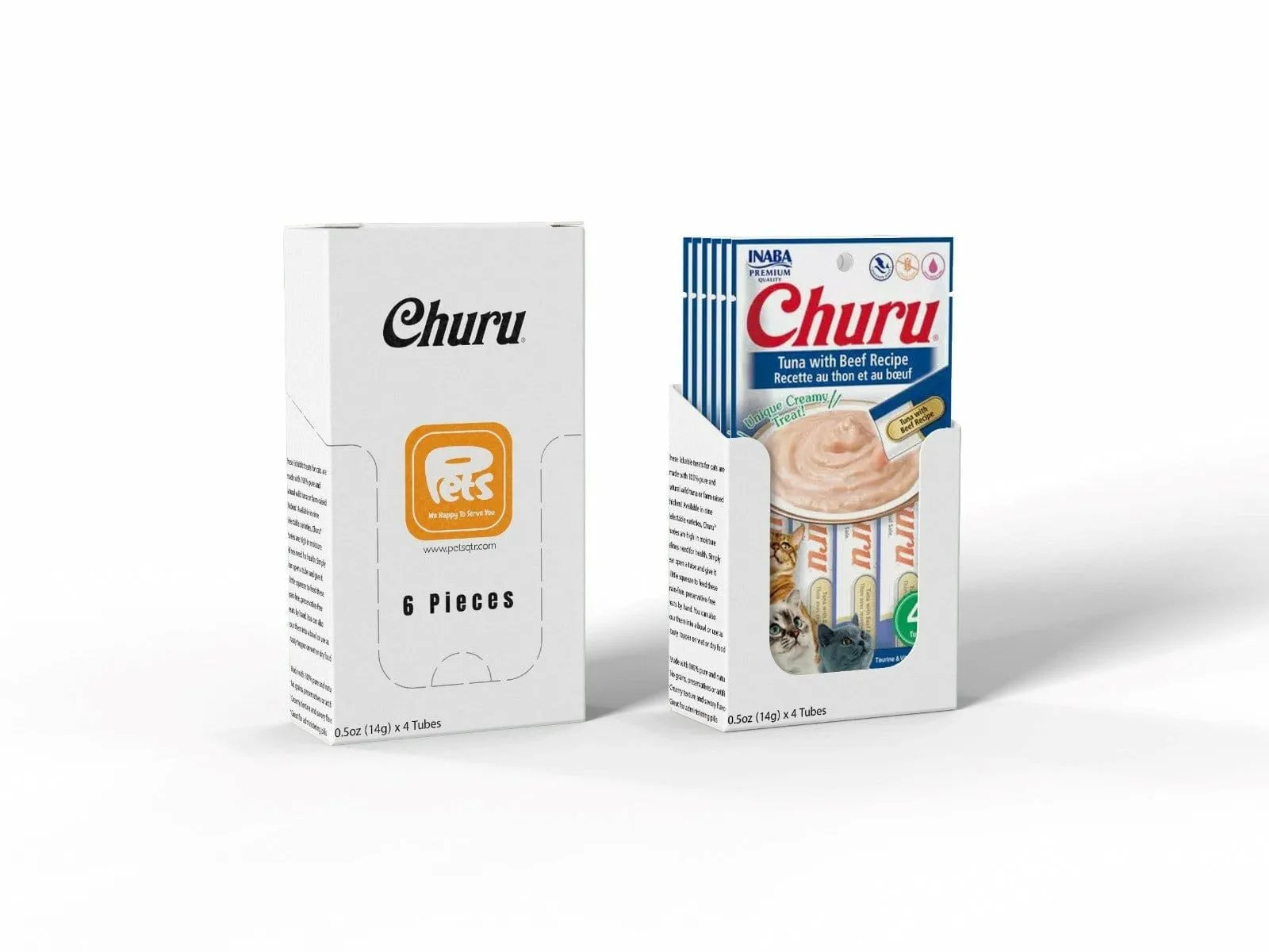Churu Tuna with Beef Recipe 4 tubes 56g Pets Qatar