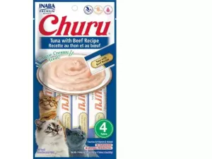 Churu Tuna with Beef Recipe 4 tubes 56g Pets Qatar