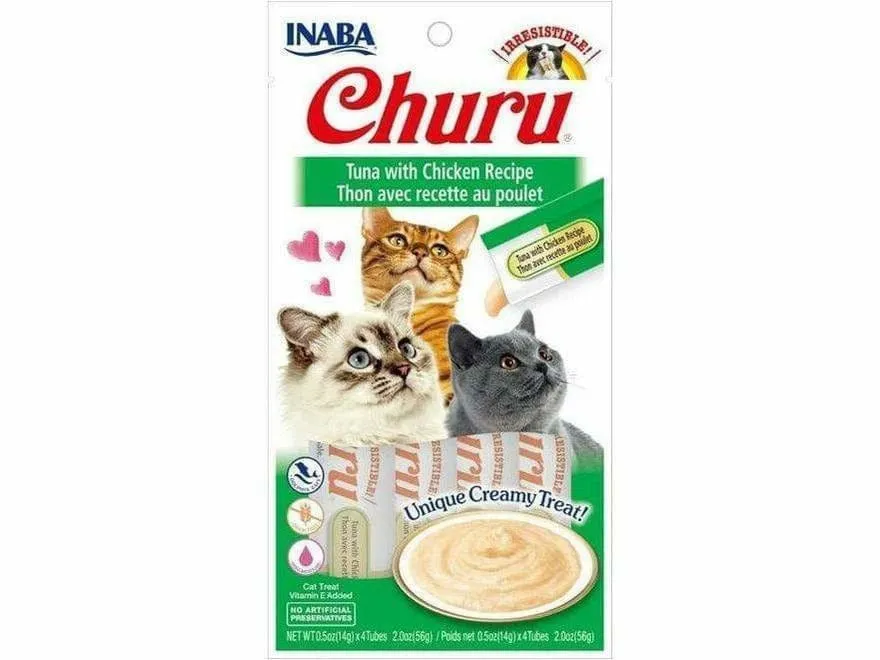 CHURU TUNA WITH CHICKEN 4 sticks 56 g Pets Qatar