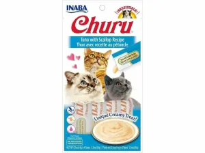 CHURU TUNA WITH SCALLOP 4 sticks 56 g Pets Qatar