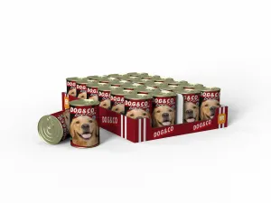 Dog&Co WET Beef 24x405g Box Pets Qatar