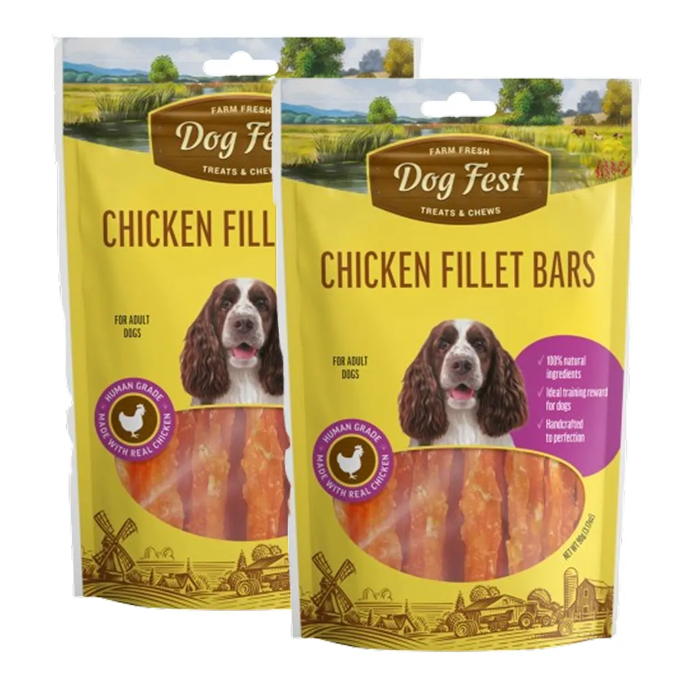 Dogfest Chicken Fillet Bar Dog Treats
