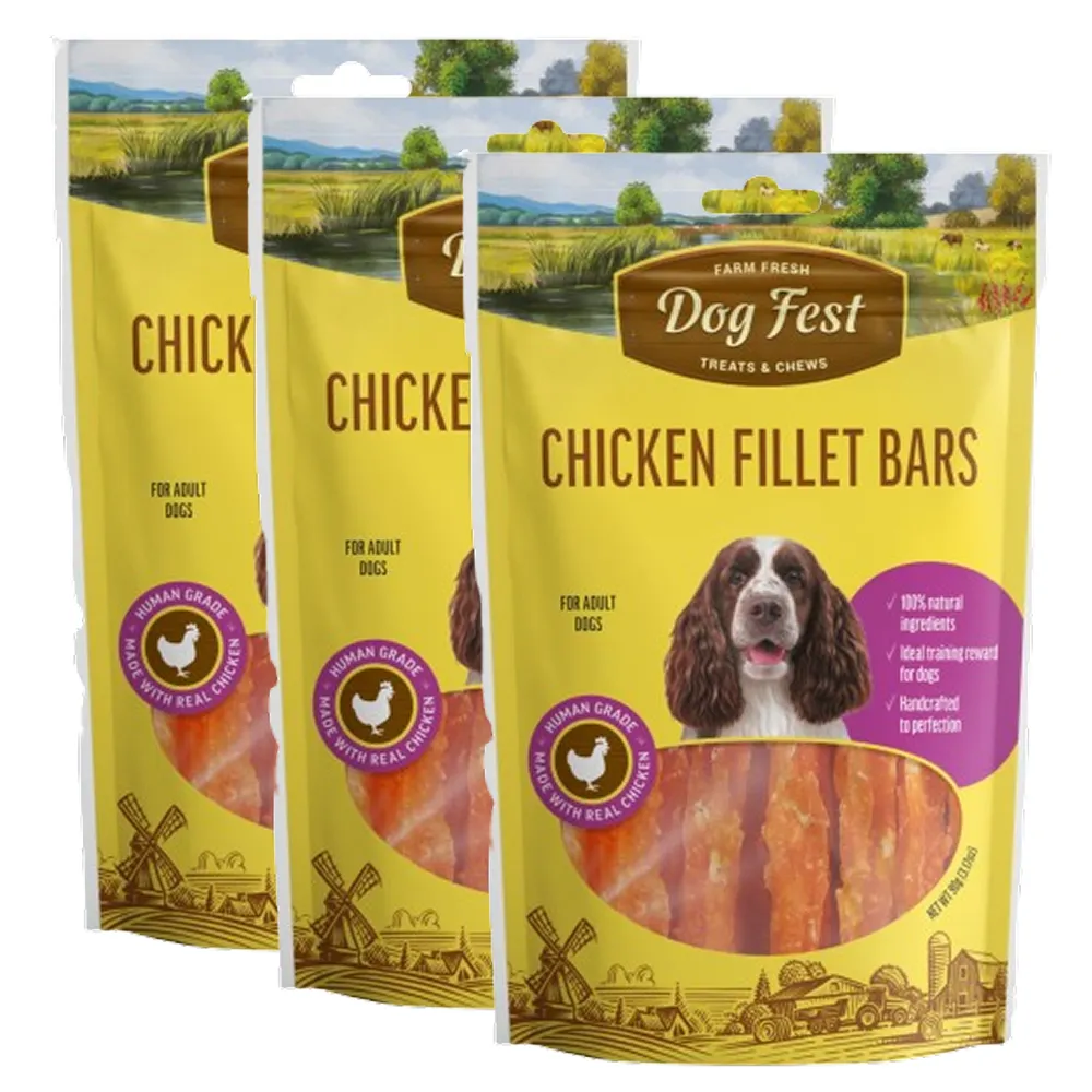 Dogfest Chicken Fillet Bar Dog Treats