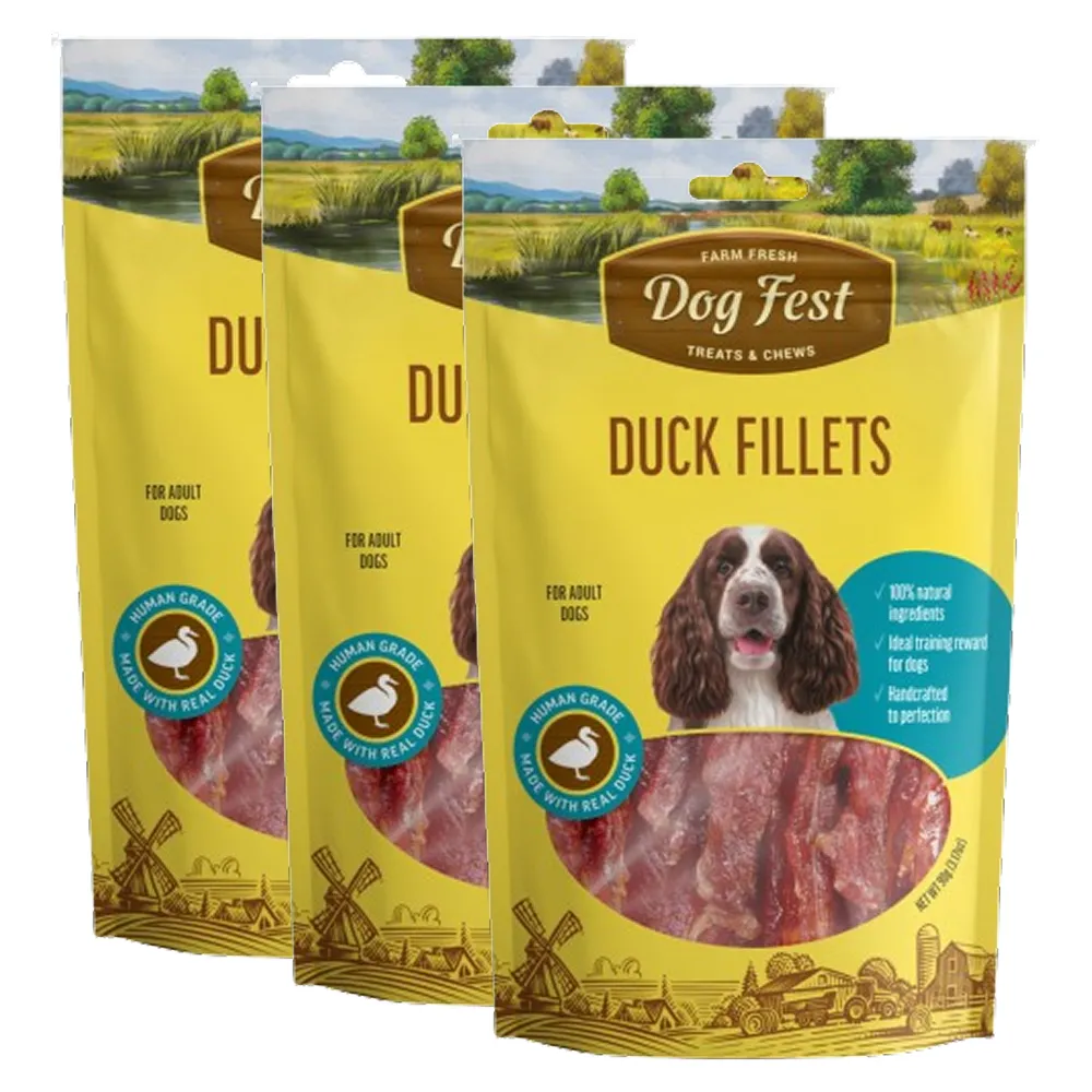 Dogfest Duck Fillets Treats for Dogs