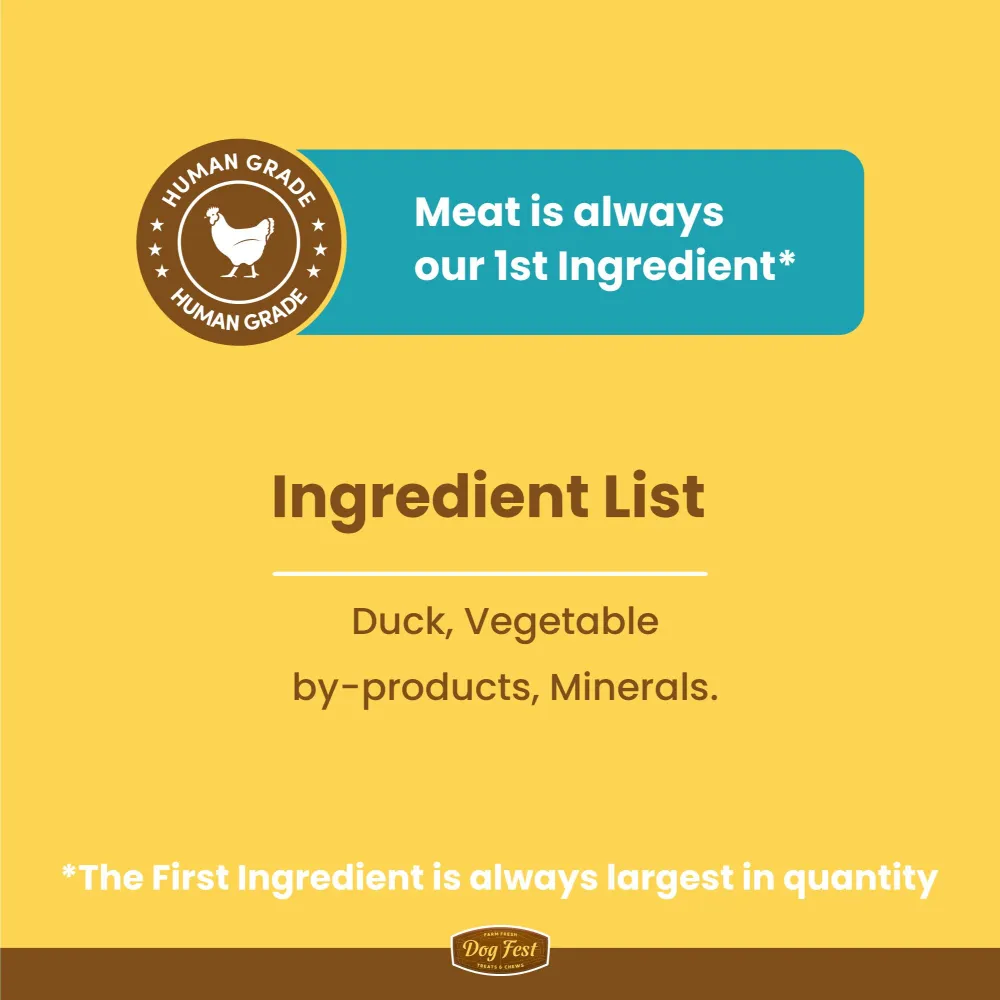 Dogfest Duck Fillets Treats for Dogs