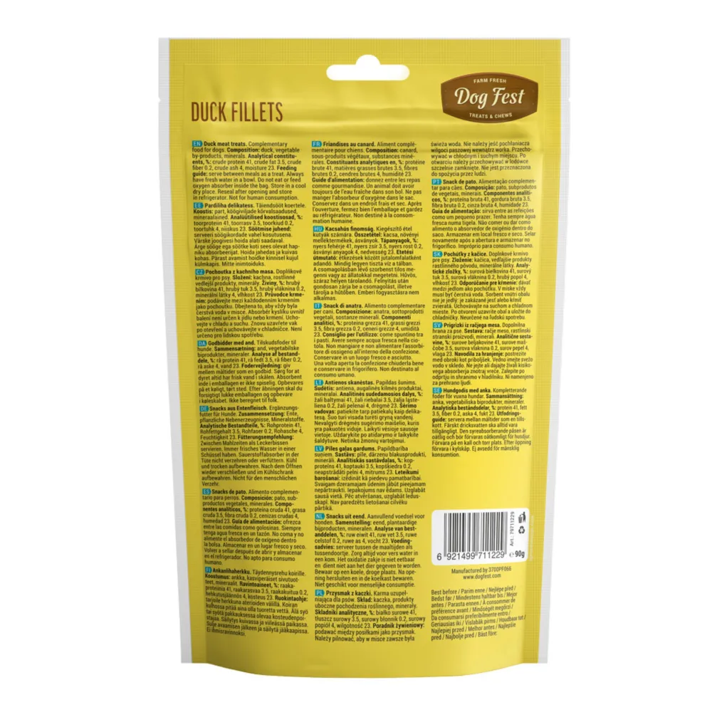 Dogfest Duck Fillets Treats for Dogs