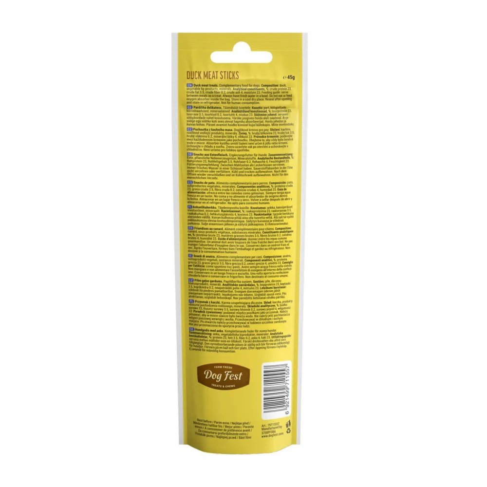 Dogfest Duck Meat Sticks Dog Treats