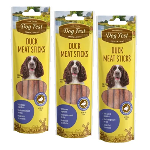 Dogfest Duck Meat Sticks Dog Treats