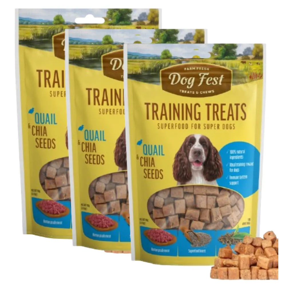 Dogfest Quail & Chia Seeds Training Dog Treats
