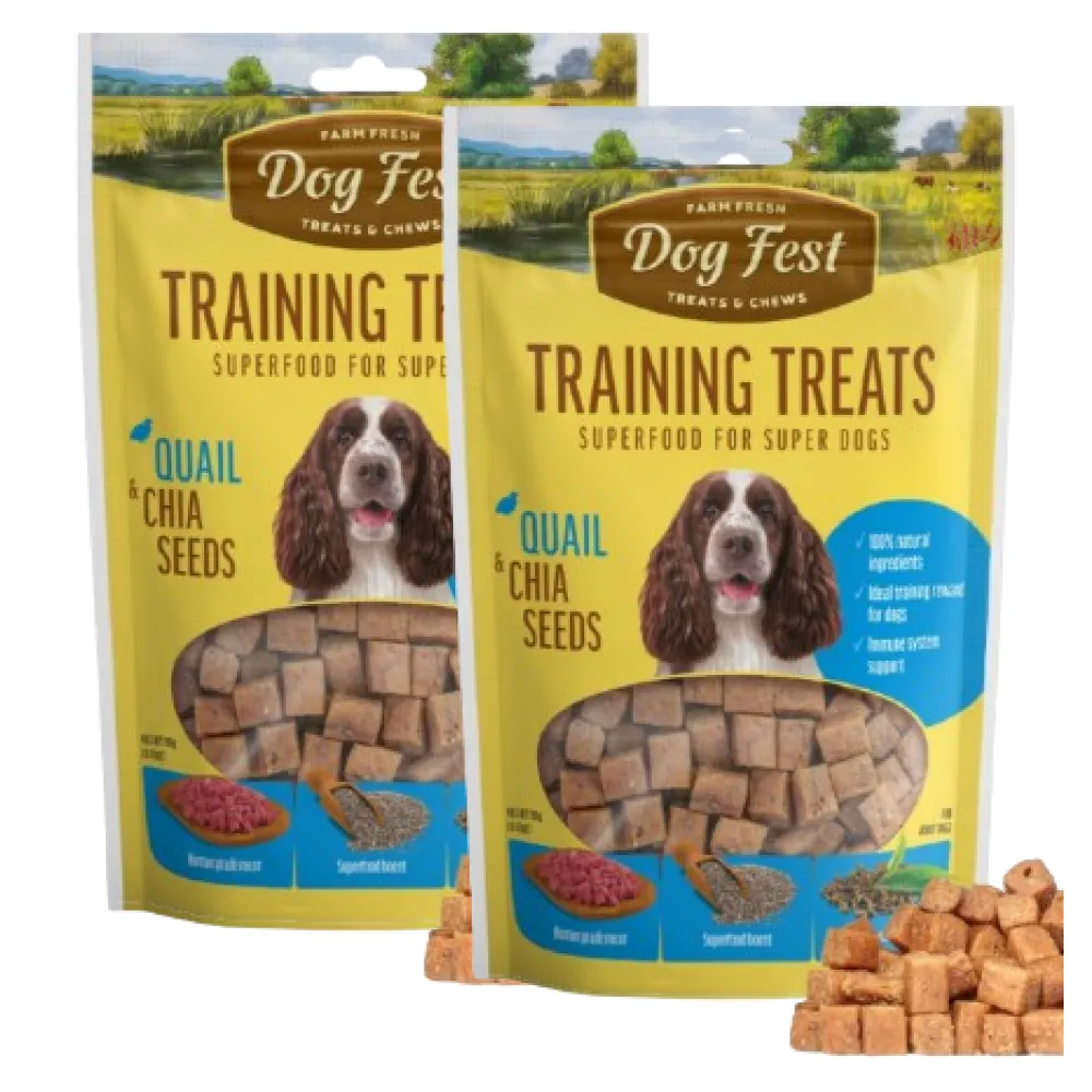 Dogfest Quail & Chia Seeds Training Dog Treats