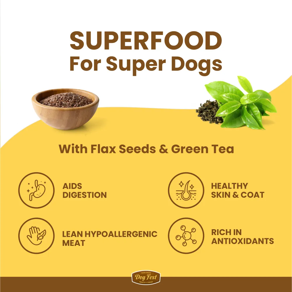 Dogfest Turkey & Flax Seeds Training Dog Treats