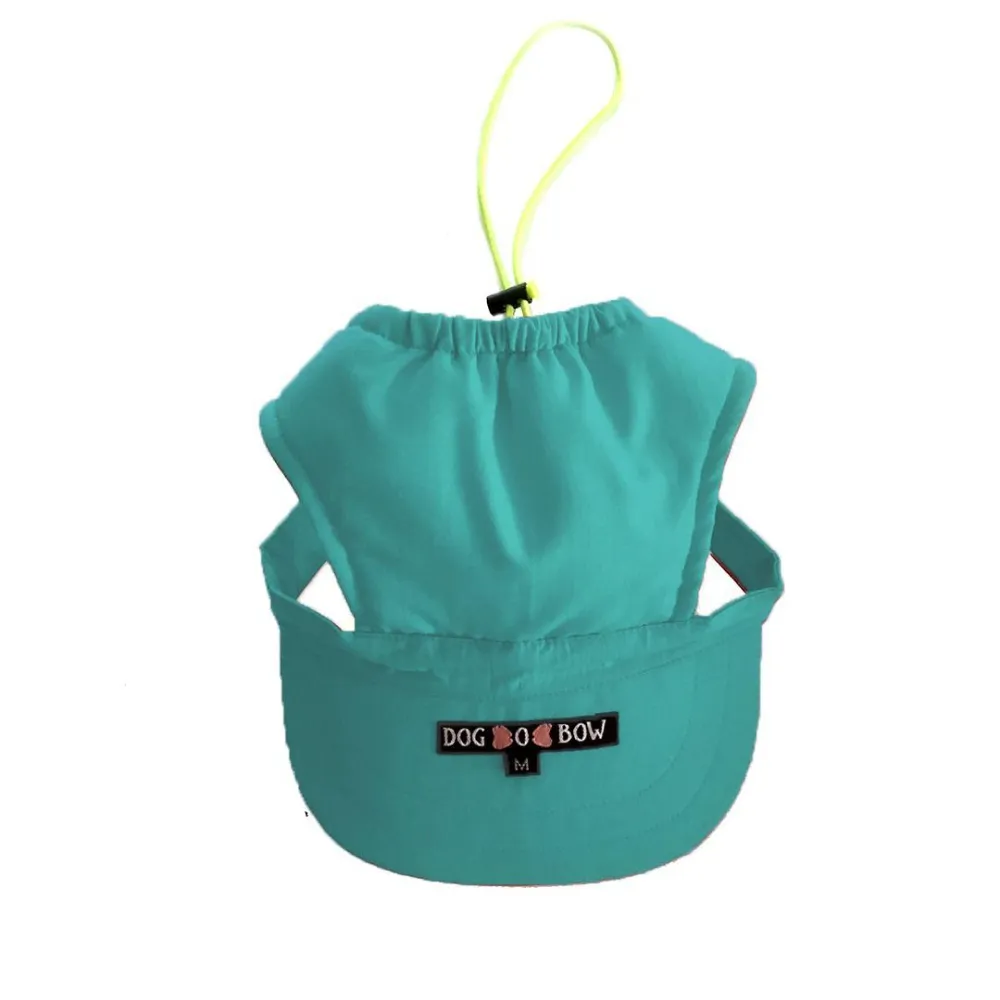 Dogobow Baseball Cap for Dogs and Cats (Teal Blue) (Get a Bow Free)