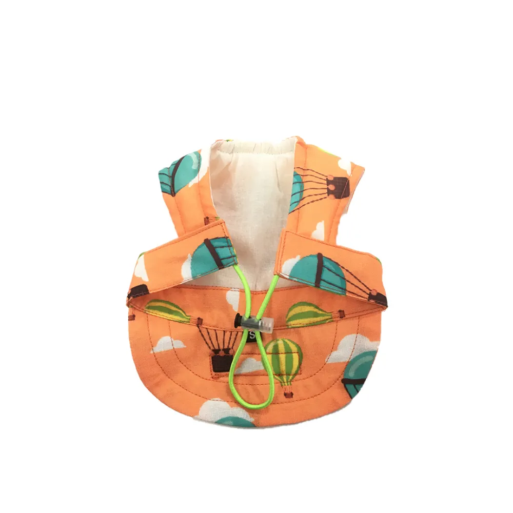 Dogobow Hot Air Ballon Printed Baseball Cap for Dogs (Orange/Blue)
