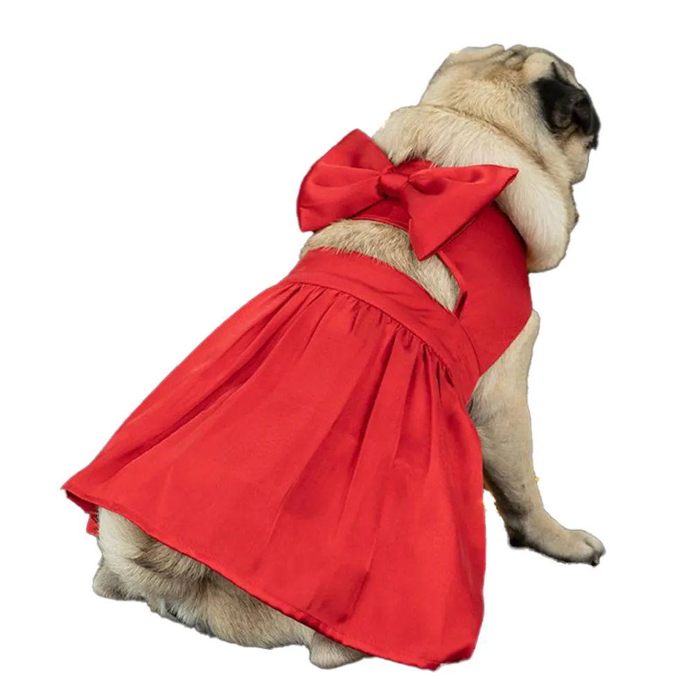 Dogobow Little Dress for Cats and Dogs (Red)