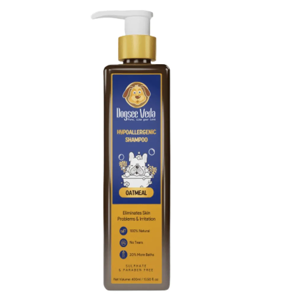 Dogsee Veda Hypoallergenic Oatmeal Shampoo for Dogs (400ml)