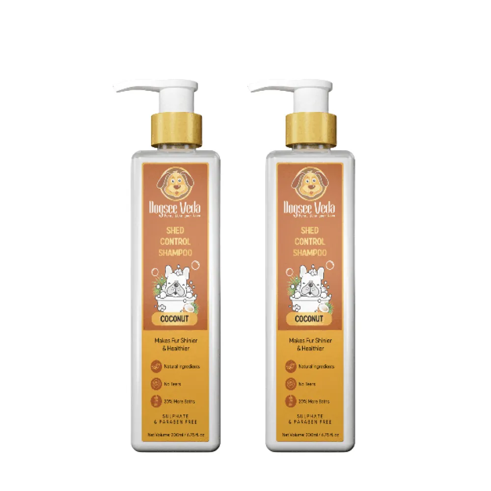Dogsee Veda Shed Control Coconut Oil Shampoo for Dogs