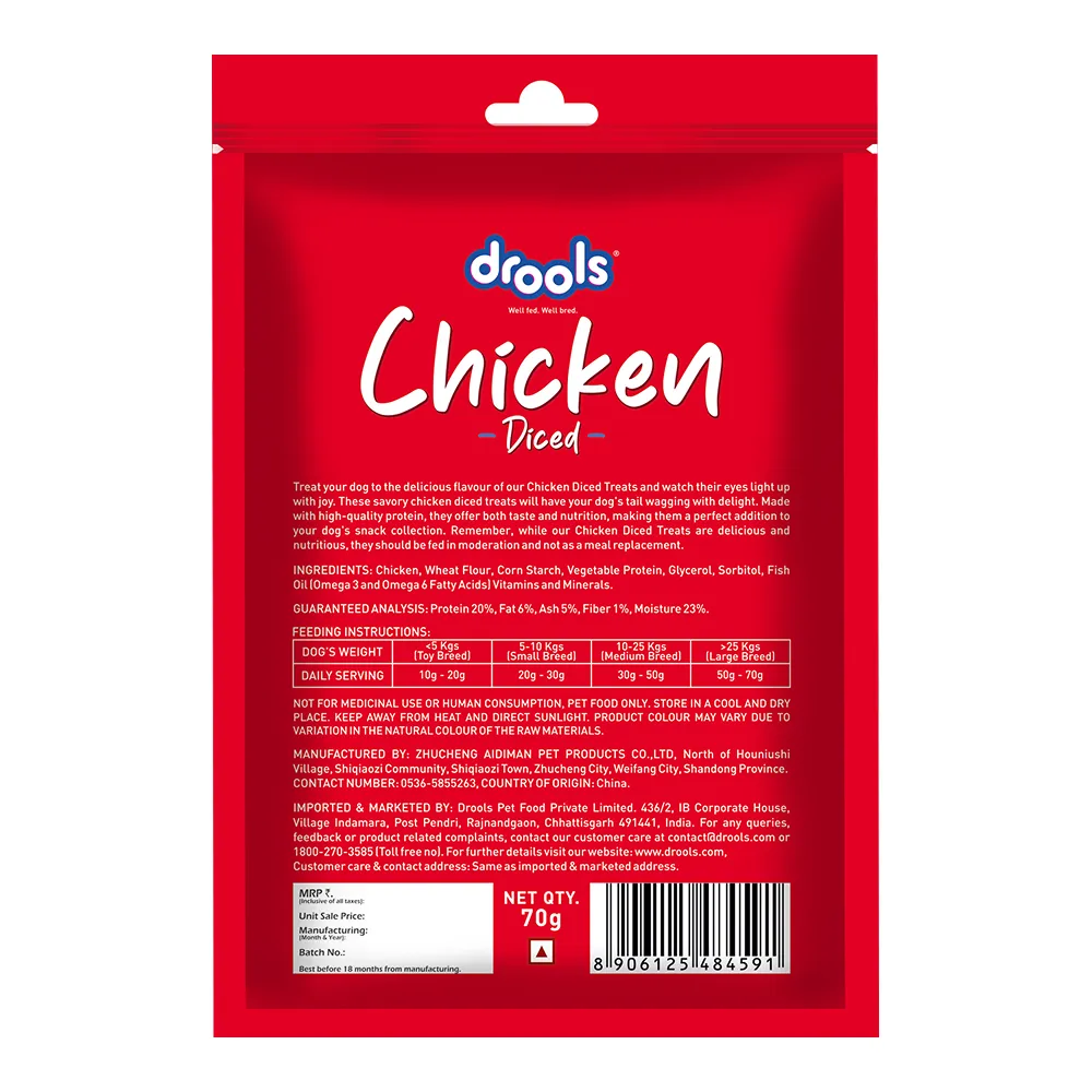 Drools Chicken Diced Dog Treats