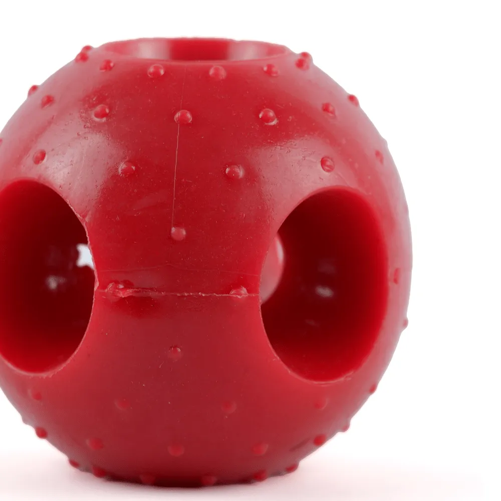 Drools Hole Ball Teething & Pet Vogue Bone Rubber Chew Toy Dog Combo