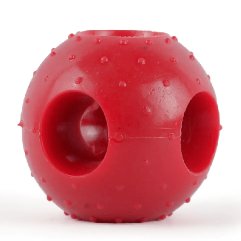 Drools Hole Ball Teething & Pet Vogue Bone Rubber Chew Toy Dog Combo