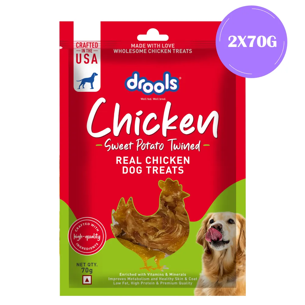 Drools Sweet Potato Twined Dog Treats