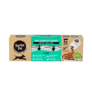 Earthz Pet Vitality Lamb Gravy for Toy and Small Dogs 35ml x 5***