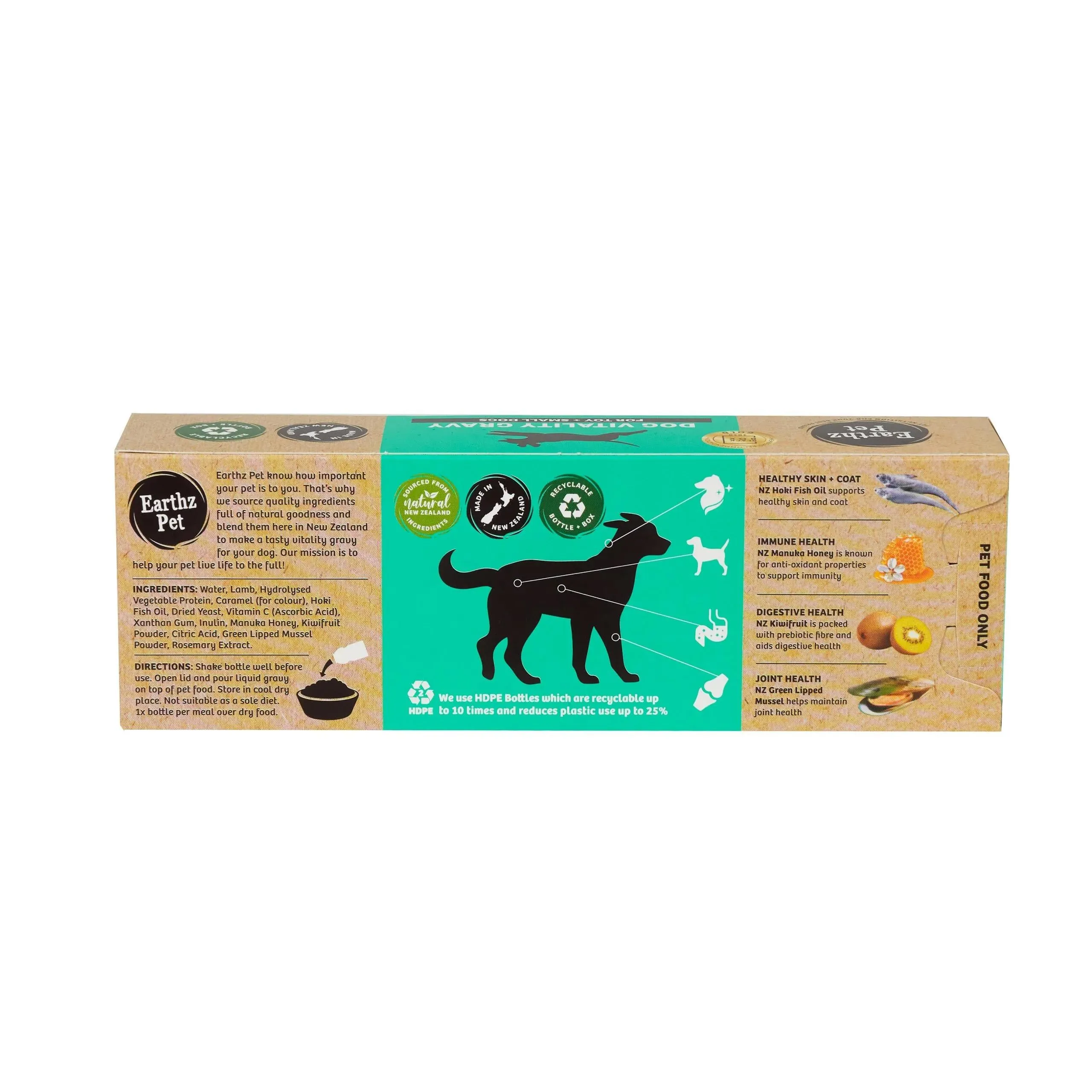 Earthz Pet Vitality Lamb Gravy for Toy and Small Dogs 35ml x 5***