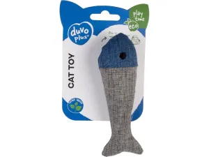 ECO Navy fish & catnip 13,5x4,5x3cm blue/grey Pets Qatar