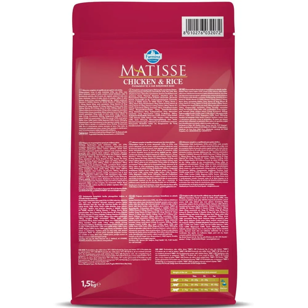 Farmina Matisse Chicken & Rice Adult Cat Dry Food