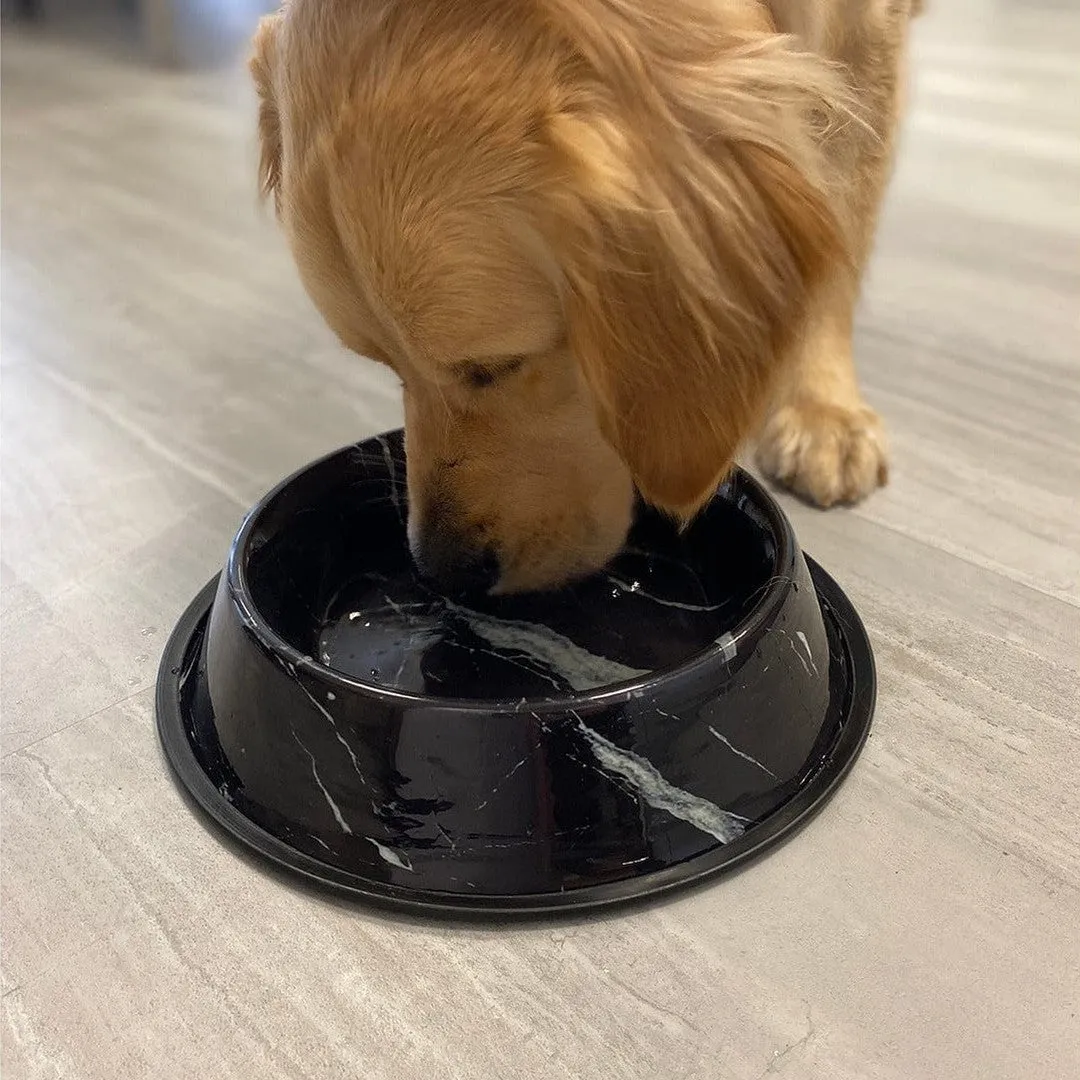 Feeding Bowl Deco Fix Marble Look Pets Qatar