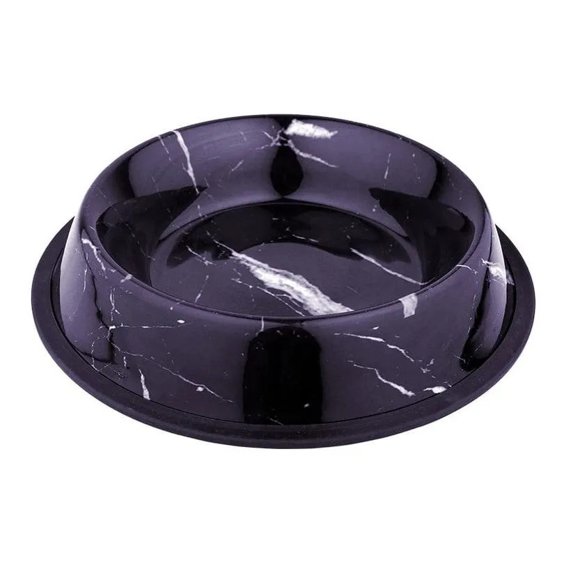 Feeding Bowl Deco Fix Marble Look Pets Qatar