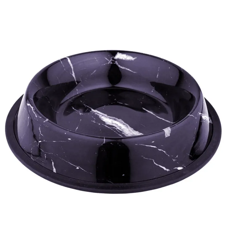 Feeding Bowl Deco Fix Marble Look Pets Qatar