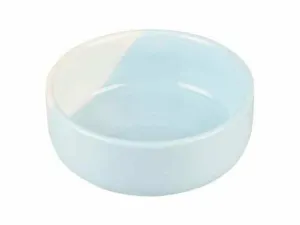 Feeding bowl Stone grace 600ml - 14,5x14,5x5,5cm blue/white Pets Qatar
