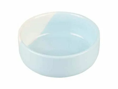 Feeding bowl Stone grace 600ml - 14,5x14,5x5,5cm blue/white Pets Qatar