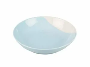 Feeding plate Stone grace 350ml - 16x16x3,5cm blue/white Pets Qatar