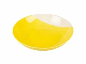 Feeding plate Stone grace 350ml - 16x16x3,5cm yellow/white Pets Qatar