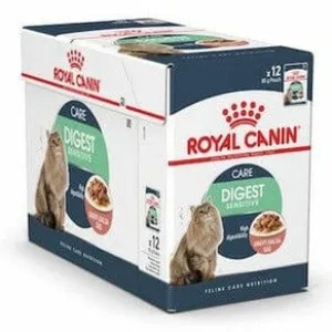 Feline Care Nutrition Digest Sensitive Gravy 12X85G(Wet Food - Pouches) Pets Qatar