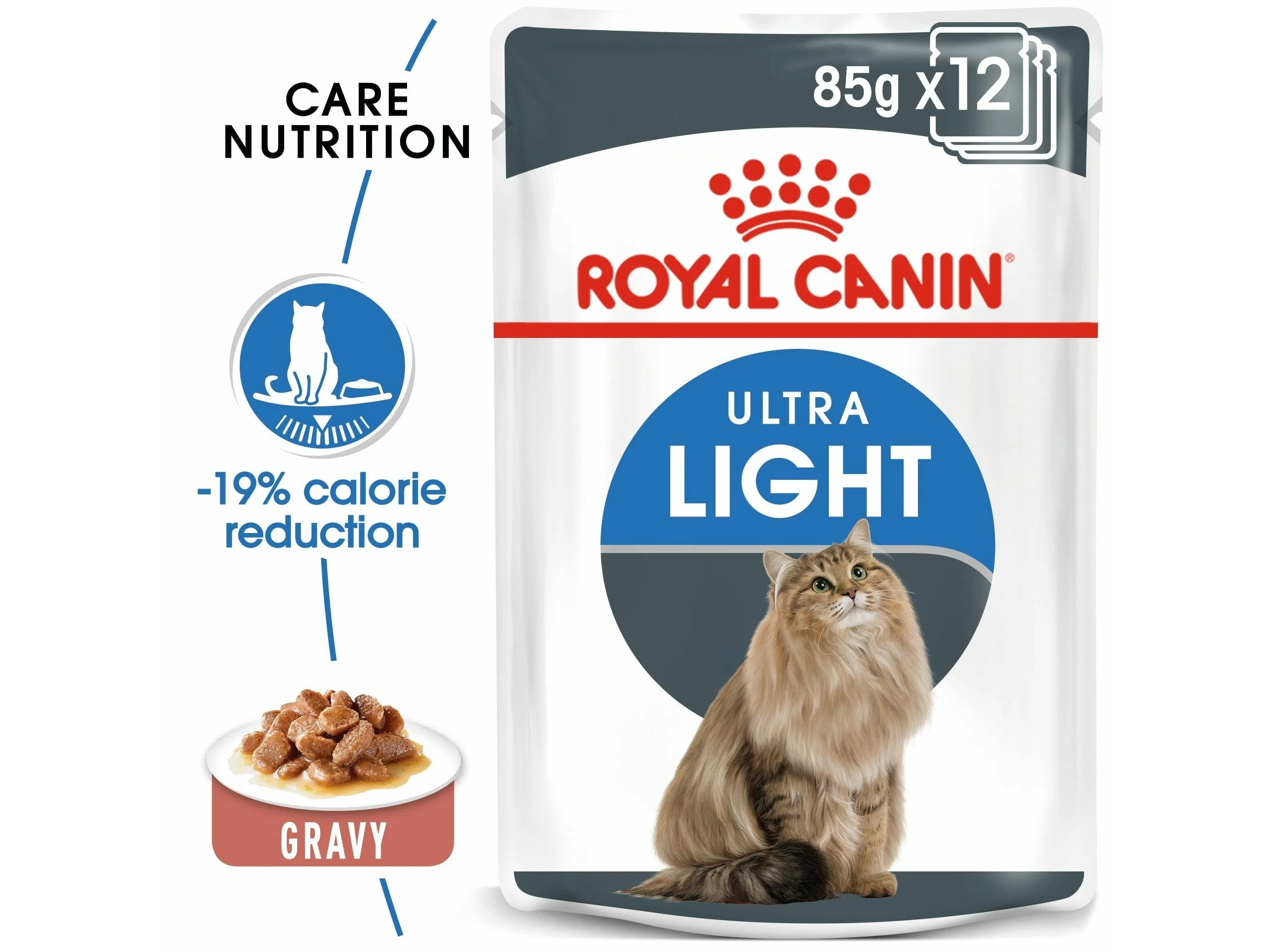 Feline Care Nutrition Light Weight Care (Wet Food - Pouches 85Gx12) Pets Qatar
