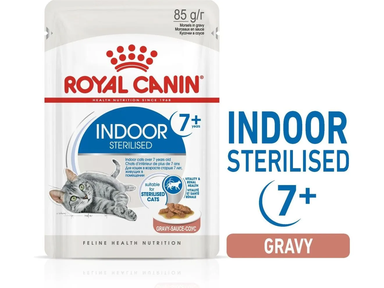 Feline Health Nutrition Indoor 7  12X85G(Wet Food - Pouches) Pets Qatar