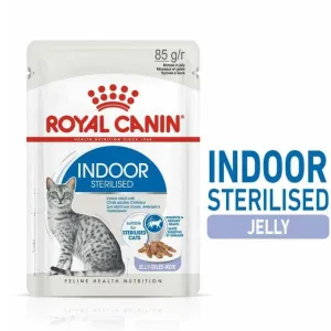 Feline Health Nutrition Indoor Jelly (Wet Food - 12X85G Pouches) Pets Qatar