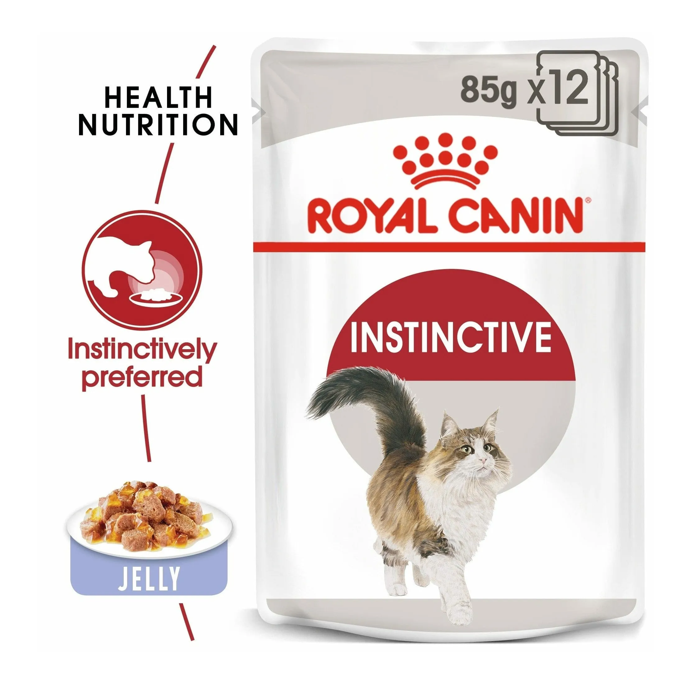 Feline Health Nutrition Instinctive Adult Cats Jelly (Wet Food - 12X85G Pouches) Pets Qatar