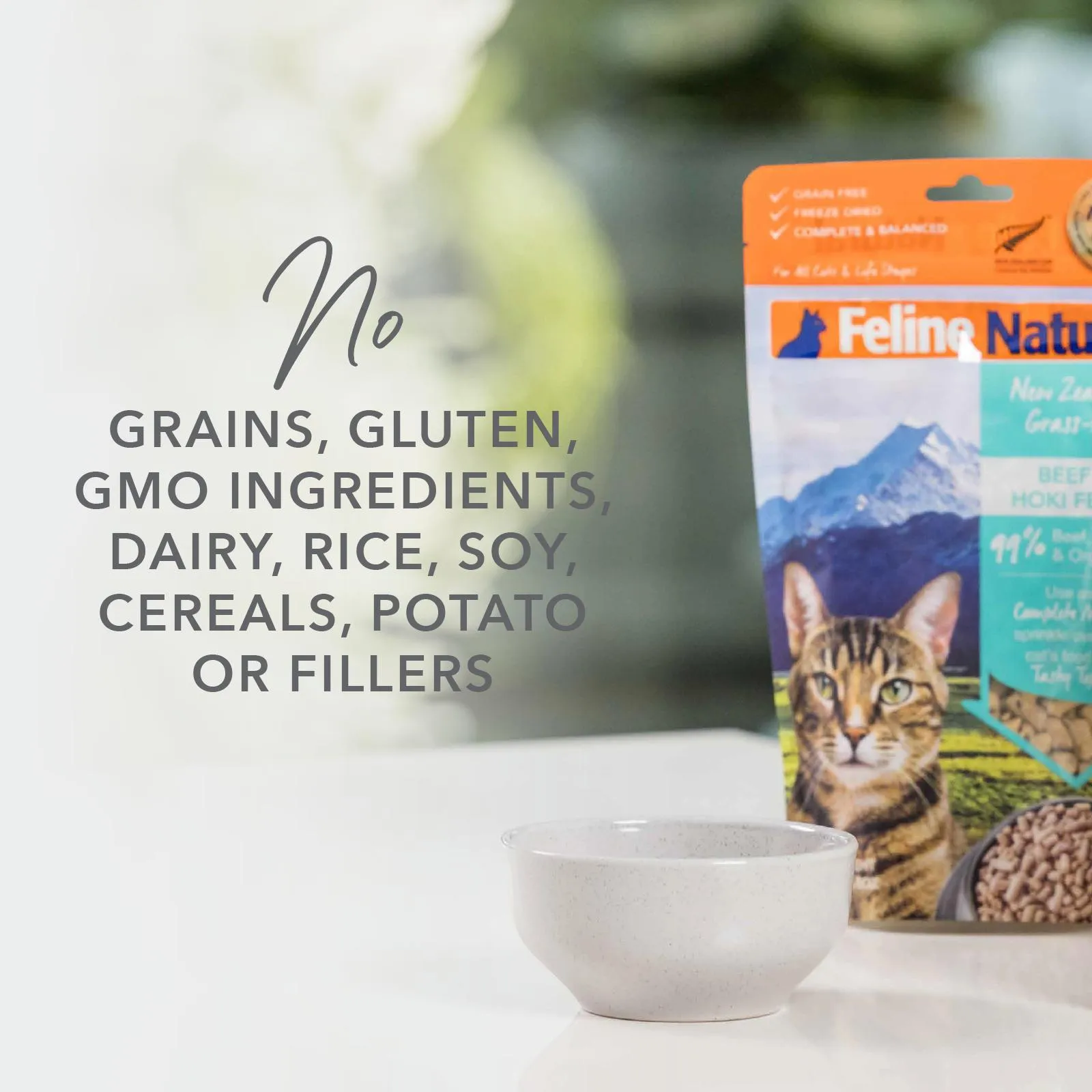Feline Natural Beef and Hoki Feast Freeze Dried Cat Food 320g ( _ )