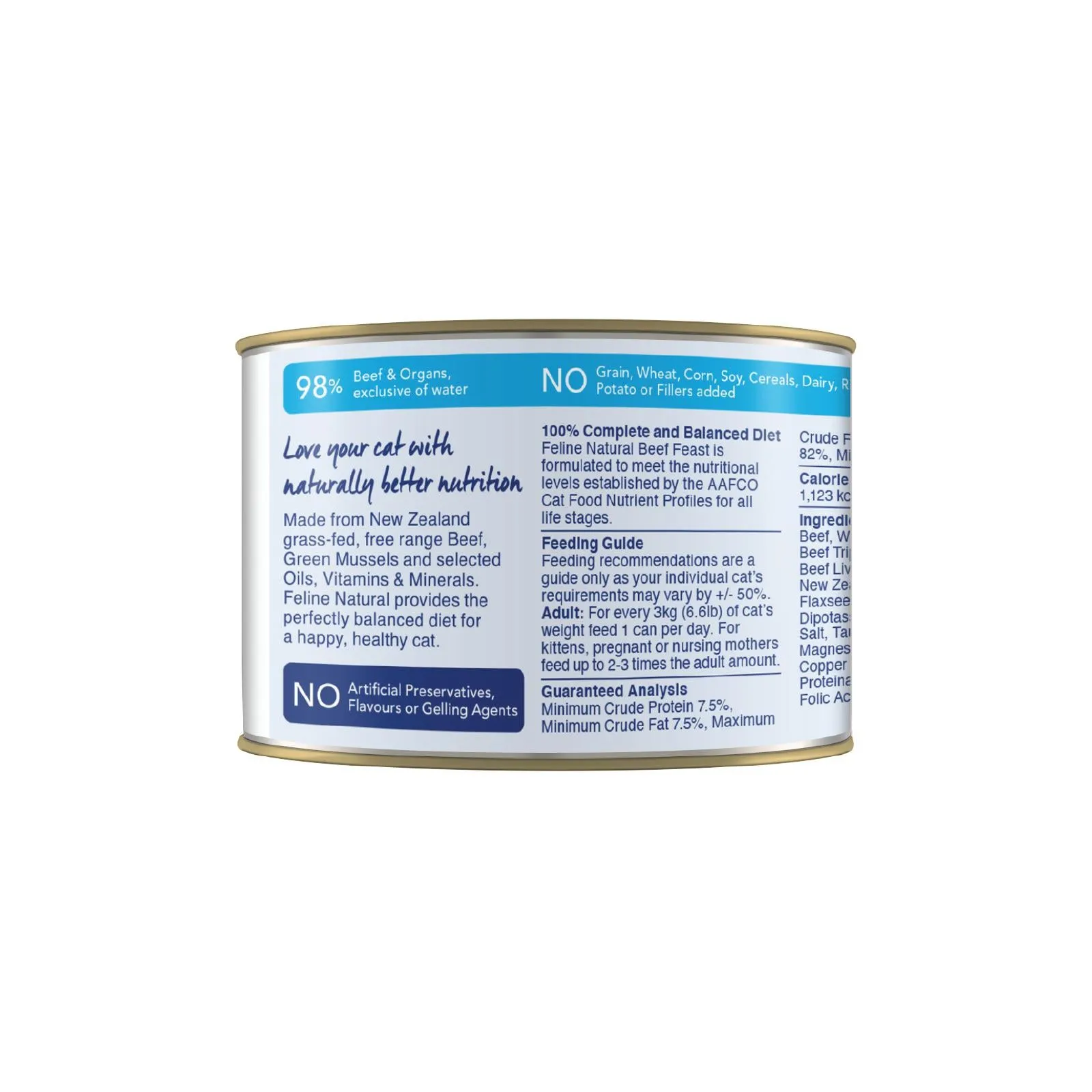 Feline Natural Beef Feast Wet Cat Food 170g x 12 ( _ )