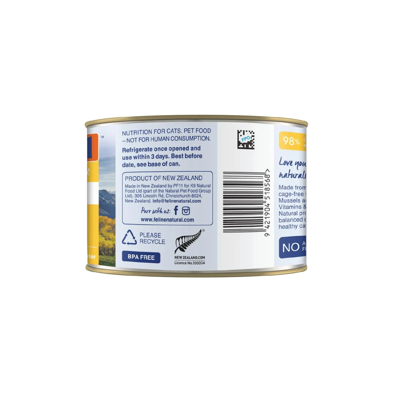 Feline Natural Chicken Feast Wet Cat Food 170g ( _ )