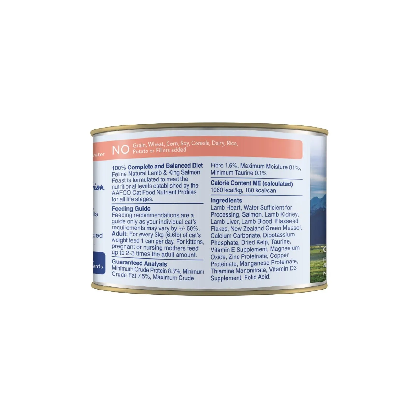 Feline Natural Lamb and Salmon Feast Wet Cat Food 170g x 12 ( _ )