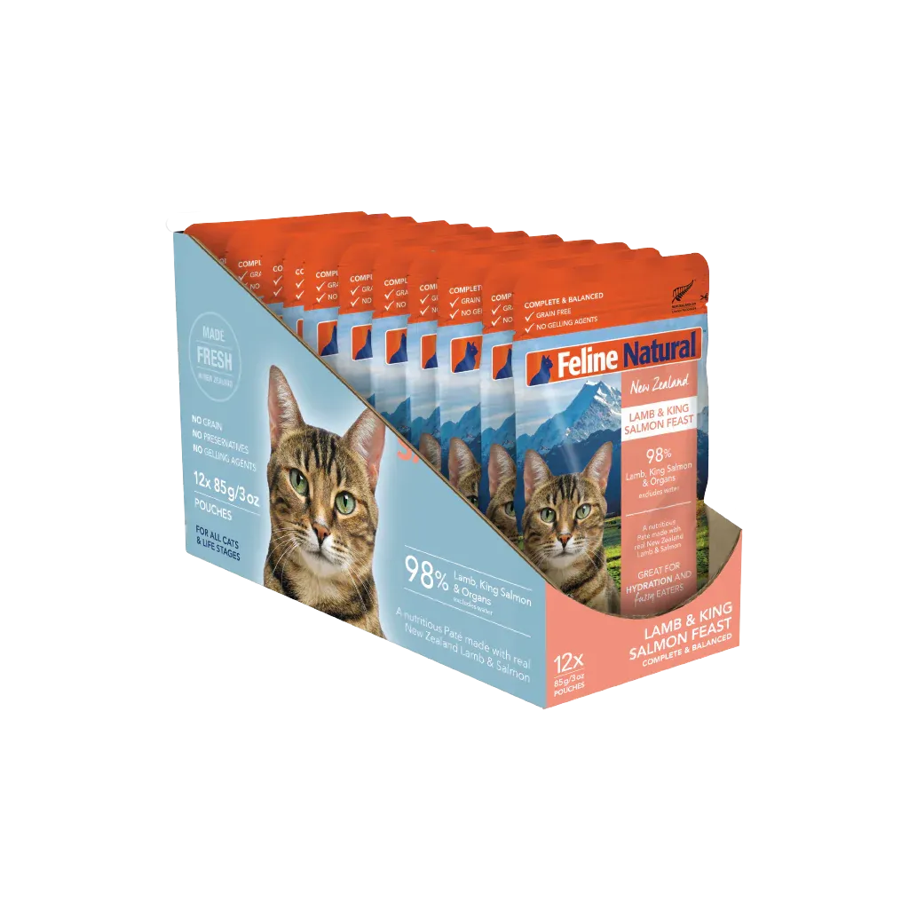 Feline Natural Lamb and Salmon Feast Wet Cat Food 85g X12 ( _ )