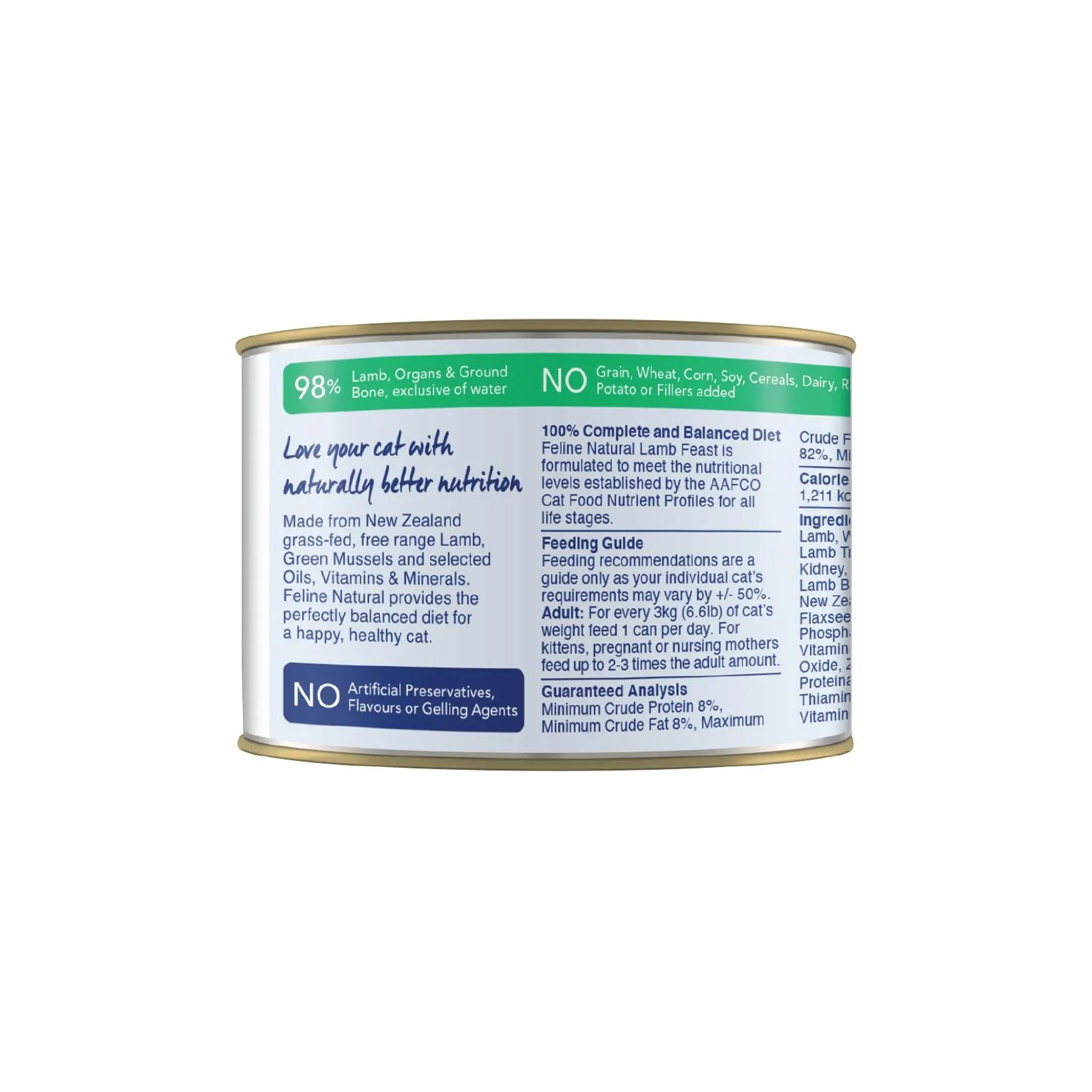 Feline Natural Lamb Feast Wet Cat Food 170g x 12 ( _ )