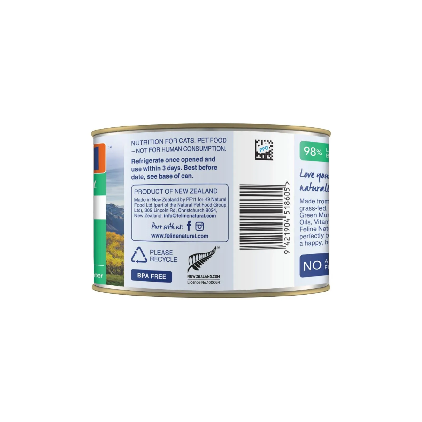 Feline Natural Lamb Feast Wet Cat Food 170g x 12 ( _ )