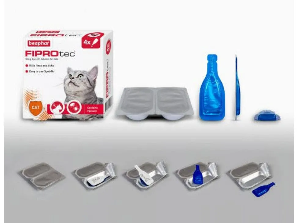Fiprotec for Cat - 4 Pipettes Pets Qatar